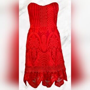 Lovers and Friends Rodeo Mini Dress in Red